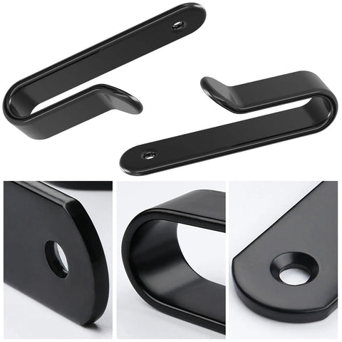 4 Pack Snowboard Wall Mount Clips With Screws For Indoor Storage And Display Horizontal Snowboard Rack Wall Hangers Durable Steel Mount