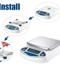 High Precision Digital Lab Scale 6000g X 0.01g With 13 Unit Conversions Large LCD Display Analytical Balance installation process