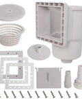 SP1091LX Above Ground Pool Skimmer Replacement Kit Dyna-Skim With Accessories for 6-Inch Standard Wall Openings, parts included
