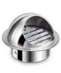 8 Inch Stainless Steel Wall Vent Cover With Round Exhaust Grille for Ventilation Outlet