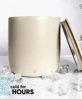 Vacuum Insulated Ice Bucket With Lid And Scoop Keeps Ice Cold For Hours For Cocktails Champagne Wine Beer Party Ready And Hosting Stainless Steel 100 Oz Capacity Double Wall No Sweat With Slip Resistant Rubber Bottom.