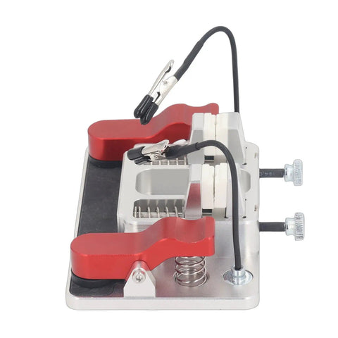 Helping Hands Soldering Station With Aluminum Clamps, Third Hand Tool for PCB Wiring, LED Strip Soldering, Heavy Duty Workbench, side view