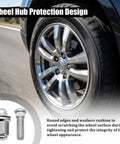 Sturdy 8PCS M12 Lug Nut Kit For Toyota ES250 Pickup RX300 Steel Wheel Studs Fitment OEM 90942-01058 Heavy Duty Hub Screws Replacement Hardware That Totally Nails It, silver steel wheel stud with washer
