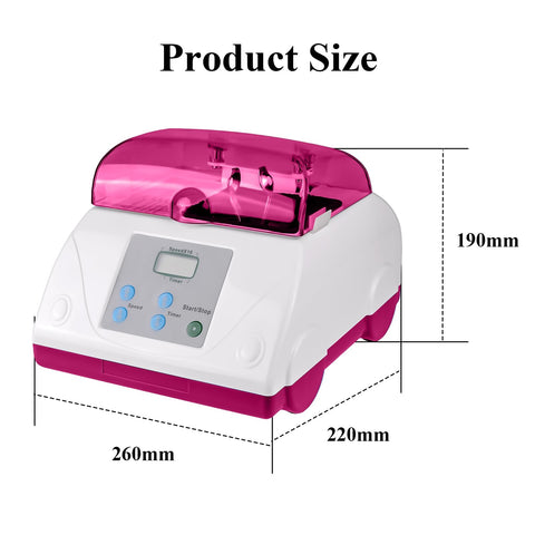 Pro Grade Workhorse Dental Lab Digital High Speed Amalgamator G8 HL AH Purple, product dimensions: 260mm x 220mm x 190mm