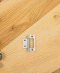 Heavy Duty Stainless Steel Silent Flush Cabinet Door Hinges Set 12 Piece Flat Replacement Hinges for Kitchen Cabinets 51x25x1.2mm White