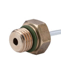 Heavy Duty High Pressure Air Hose Assembly For Robinair 16106 Genuine Standard Air Tool Fittings Ultra Secure Garage Connections Well And Kink Resistant Build Provides Super Long Service Life Plus Pro Grade Badass Punch Mechanics Dig It For Real, brass fitting close-up