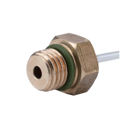 Heavy Duty High Pressure Air Hose Assembly For Robinair 16106 Genuine Standard Air Tool Fittings Ultra Secure Garage Connections Well And Kink Resistant Build Provides Super Long Service Life Plus Pro Grade Badass Punch Mechanics Dig It For Real, brass fitting close-up