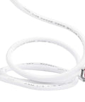 Heavy Duty Electric Linear Actuator Motor Delivering Smooth Silent Performance And Integrated Safety Stop Switch For Zero Hassle Telescopic Rod Glide At 48 Volt Dc white wire coils with labeled specifications.