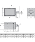 12V DC Push Pull Open Frame Solenoid Electromagnet With 80N Force And 15mm Stroke, dimensioned technical drawing, 52x58x84 mm