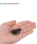 Mod 1 38T Pinion Gear 8mm Bore Hardened Steel Motor Rack Spur Gear in hand showing 38 teeth and 8mm shaft fit