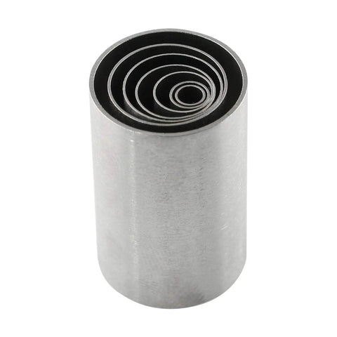7 Piece Stainless Steel Clay Hole Cutter Set With Round Punches From 3mm To 16mm stacked multi-size view