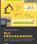 Master PLC Programming Secrets For AB Siemens And Mitsubishi With Real World Examples And Practical Lessons To Slam Your Industrial Automation Skills Today - educational book cover with illustrations of PLC systems.