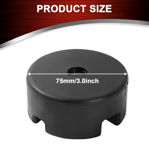 Universal Heavy Duty Rubber Jack Pad For Floor Jacks And Stands, Pinch Weld Protection, Puck Style 75mm Pad