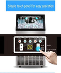 Top Shelf Countertop Nugget Ice Maker Chilling 120 Pounds Daily With Solid 33 Pound Storage showing simple touch panel controls.