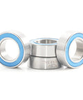 Beefy Cartridge Bearings 15x24x7mm Chrome Steel Sealed With Grease Double Row 3802LLU For Hubs Pivot 4 Pack Heavy Duty Cart Bearings With High Load Capacity, blue sealed bearings