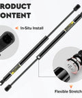 Rear Window Glass Lift Supports Struts Gas Springs Shocks For Ford Escape 2001 2007 And Mercury Mariner 2005 2007 Replacement