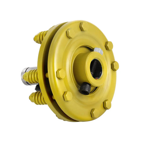 Real Deal 1 3/8 In PTO Slip Clutch Slick Round Ends Adjustable Tractor Friction Clutch built tough carburized steel yellow design