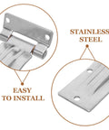 Heavy Duty Stainless Steel Hinges For Dump Beds And Coastal Container Doors With Quiet Operation Corrosion And Abrasion Resistant Marine Grade Hardware, stainless steel hinge close-up