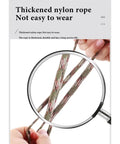 Close-up of durable nylon rope used in Recurve Bow Stringer Tool For Easy Stringing No Fuss Quick String Install Longbow Stringer.
