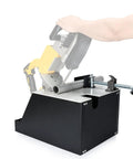 2 In 1 Portable Band Saw Stand With Alloy Steel Construction for Vertical and Horizontal Cutting, shown with quick clamp system.