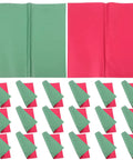 Double Sided Floral Bouquet Wrapping Paper For Gift Packaging Totally Nice Flower Wrap Sheets green and red