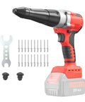 Cordless Rivet Gun For 18V Batteries Brushless Blind Riveter Kit Electric Riveter Tool For One Eighth Inch Five Thirty