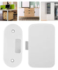 Keyless Smart Bluetooth Cabinet Lock Phone App Control One Touch Open straight up secure storage, white finish for filing cabinets.