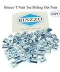 60 M5 sliding T nuts for 20 series extrusions, carbon steel