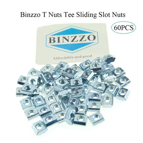 60 M5 sliding T nuts for 20 series extrusions, carbon steel
