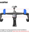 Inverted Bicycle Repair Stand With Portable Handlebar Support, Anti Slip Base And Silicone Straps, Lightweight 3D Printed Polymer Jack