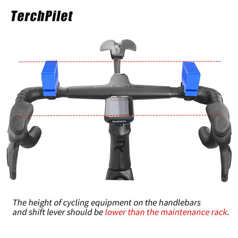 Inverted Bicycle Repair Stand With Portable Handlebar Support, Anti Slip Base And Silicone Straps, Lightweight 3D Printed Polymer Jack