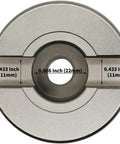 Face mill cutter holder EMRW 6R 63-22+R8, 22mm bore, metal alloy body.