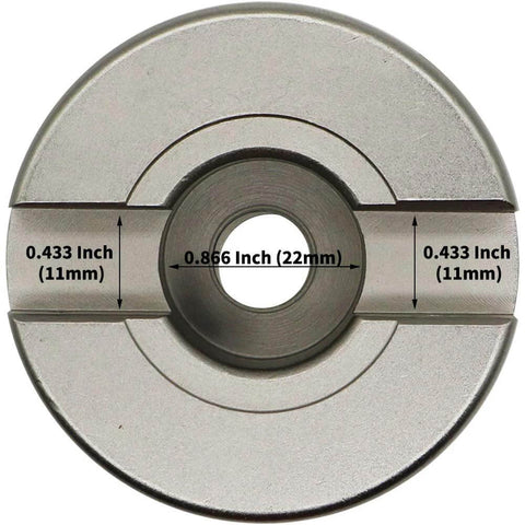 Face mill cutter holder EMRW 6R 63-22+R8, 22mm bore, metal alloy body.