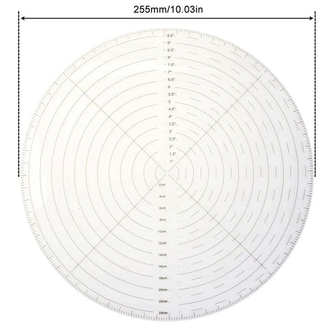 10 Inch Round Center Finder Tool For Wood Turning Lathe Work Clear Acrylic Circle Locator For Drawing Circles And Locating Center