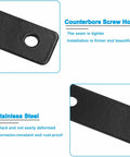 Close-up of 12 Pack L Shape Flat Brackets 80 X 80 Mm Stainless Steel Corner Braces showing features like counterbore screw holes and material quality.