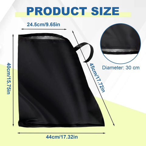 Universal EV Charger Port Cover With Heavy Duty Magnetic Seal Straight Up Waterproof Rain Snow Dust Proof Electric Vehicle Charging Plug Protector showing product size in black with dimensions.