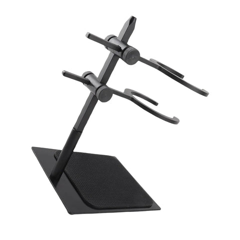 Premium 6 Piece Manual Brewing Station Featuring Rock Solid Aluminum Alloy Stand with adjustable arms for coffee brewing.