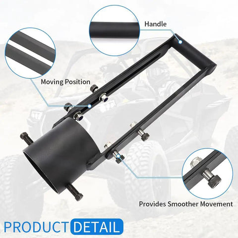 Heavy Duty CV Axle Puller Tool For UTVs And ATVs with handle and moving position details in product detail view