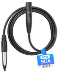 Heavy Duty Nacs Extension Cord For Tesla Models 50 Amp 40 Foot 240 Volt Level Two Electric Vehicle Charger Cable with black plug.