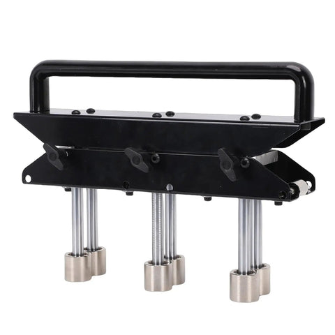 DripProof Sheet Metal Bending Machine With V Groove Roller System For Secure Clamping And Fewer Errors, Ideal For Creating Eaves Drip Edges And Roof Panels, Lightweight And No Fuss To Use, Precisely Adjustable Bender, black metal