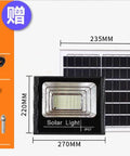 JUDYSSY 800W Solar Floodlight Outdoor Spotlight Ip66 Waterproof with Remote Control, LED Floodlight, Solar Panel Light shown with remote and accessories.