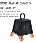 Heavy Duty Swivel Casters With Threaded Stem Mounts And Reinforced Brackets. Nylon Wheels On Ball Bearings Roll Like Grease. Pack Of Five.