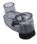 Slick Transparent CNC Router Dust Shoe For 45mm Spindle, clear nylon material with vacuum port for sawdust removal.