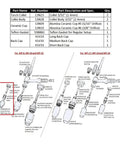 Diagram of TIG Welding Accessory Kit Regular Setup For 9 20 And 25 Series Torches For Air And Water Cooled Pro Grade 3/32 Collet And Collet Body Ceramic Cup Gasket And Back Cap T36 with part specifications.