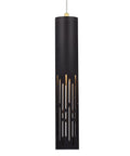 Must-Have Modern Sand Black Cylinder Pendant Light For Kitchen Island And Dining Room, sleek cylinder with slots