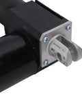 Heavy Duty DC Linear Actuator Kickin Out Six Thousand Newtons Of Thrust Across Five Hundred Millimeters Of Stroke built tough metal housing with mounting end.