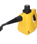Yellow High Temperature Handheld Steam Cleaner With Cleaning Brush, Glass Scraper, Extension Hose And Nozzle For Kitchen And Bathroom