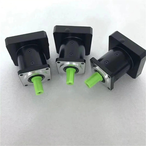Premium High Speed Planetary Gearbox And Precision Drive Gear Reducer with green output shafts, designed for heavy machinery applications.