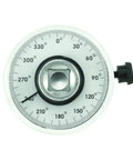 Top view of Torque Wrench Angle Gauge Tool For Half Inch Drive SF0136 With Adjustable Holding Rod and 360 Degree Scale