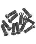 10 Pack Heavy Duty Torx Screws M3.5X14MM Grade 12.9 Alloy Steel Round Flat Head Socket Bolts on a white background.
